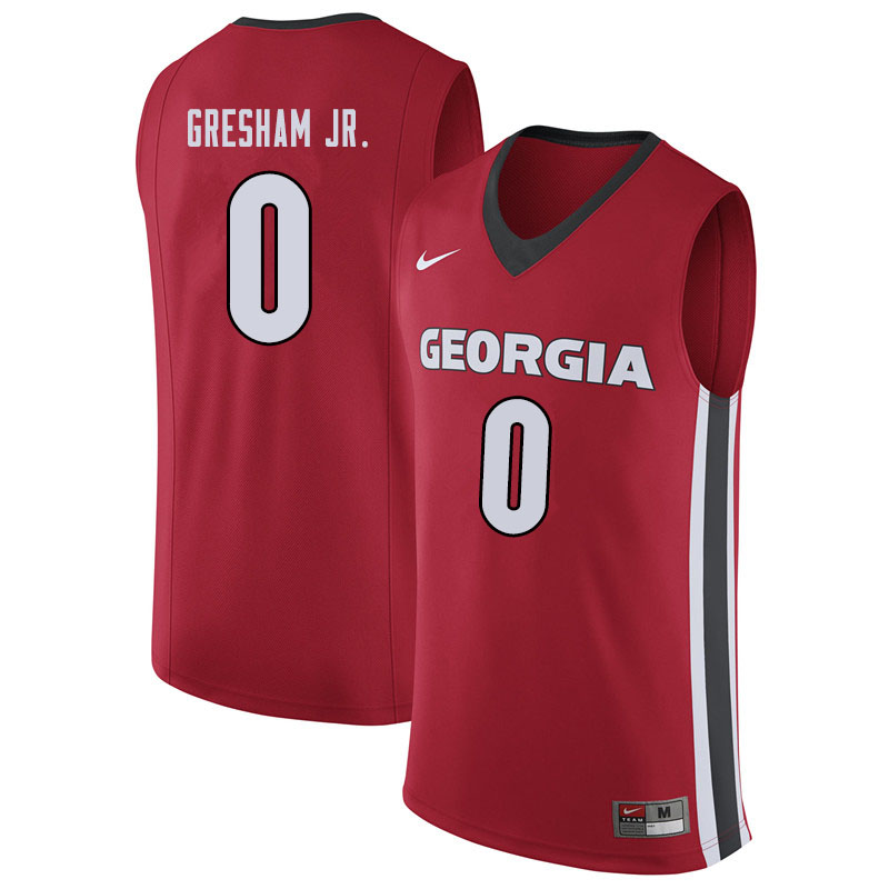 Men #0 Donnell Gresham Jr. Georgina Bulldogs College Basketball Jerseys Sale-Red